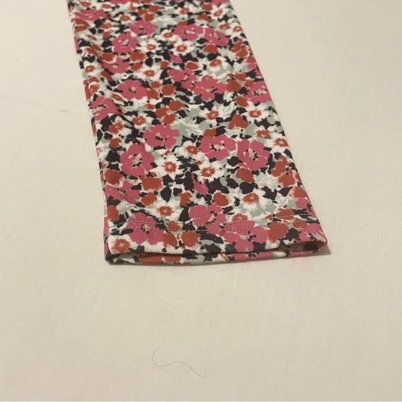 Zara Floral Long Sleeve Dress with Cut Outs Size Large - Picture 13 of 16